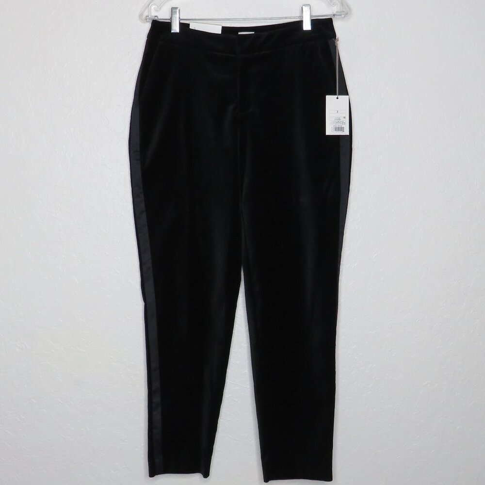 a new day* Women's Multipocketed Mid Rise Slim Ankle Black Stretch Pants~ Size 2